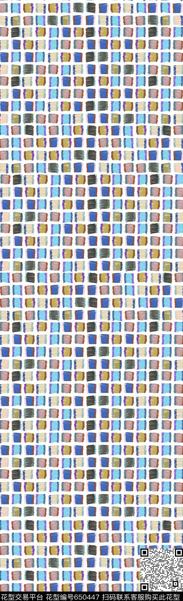 马赛克小方块不规则几何传统印花华亿平台下载（图片编号: 650447） - 瓦栏（Walan）