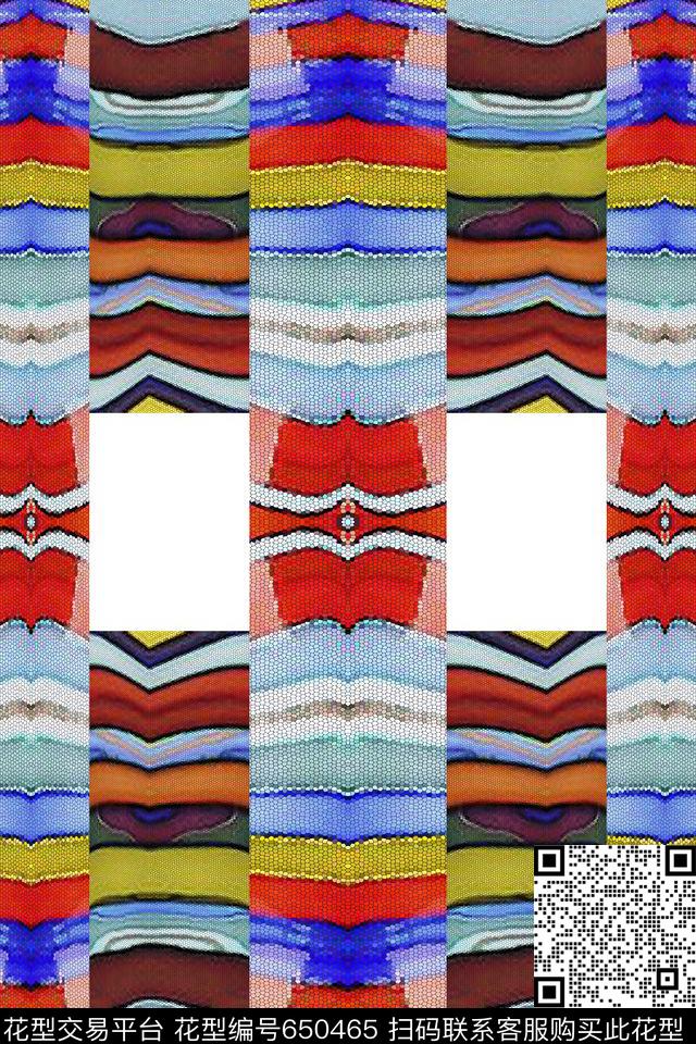 方格晶格几何图案数码印花华亿平台下载（图片编号: 650465） - 瓦栏（Walan）