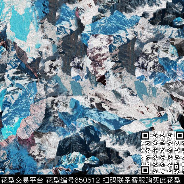 山川雪山风景数码印花华亿平台下载（图片编号: 650512） - 瓦栏（Walan）