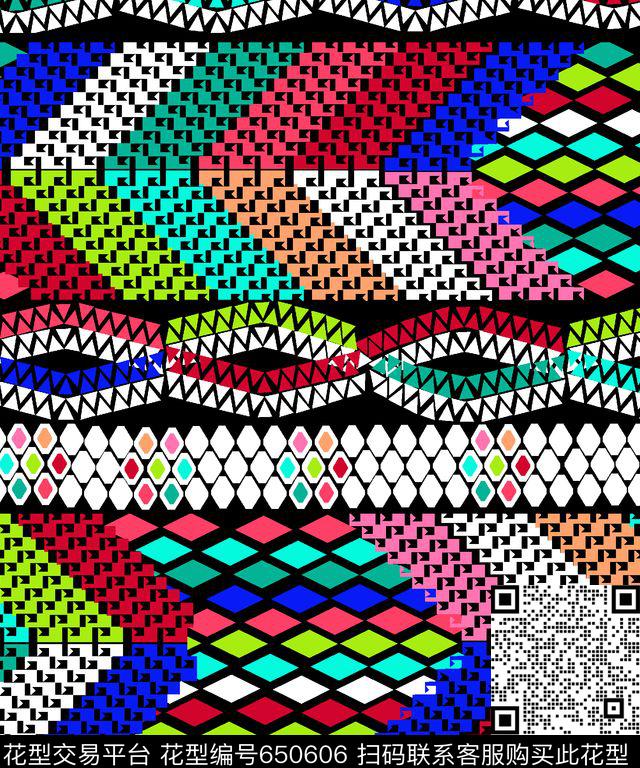 流行大牌民族风传统印花华亿平台下载（图片编号: 650606） - 瓦栏（Walan）