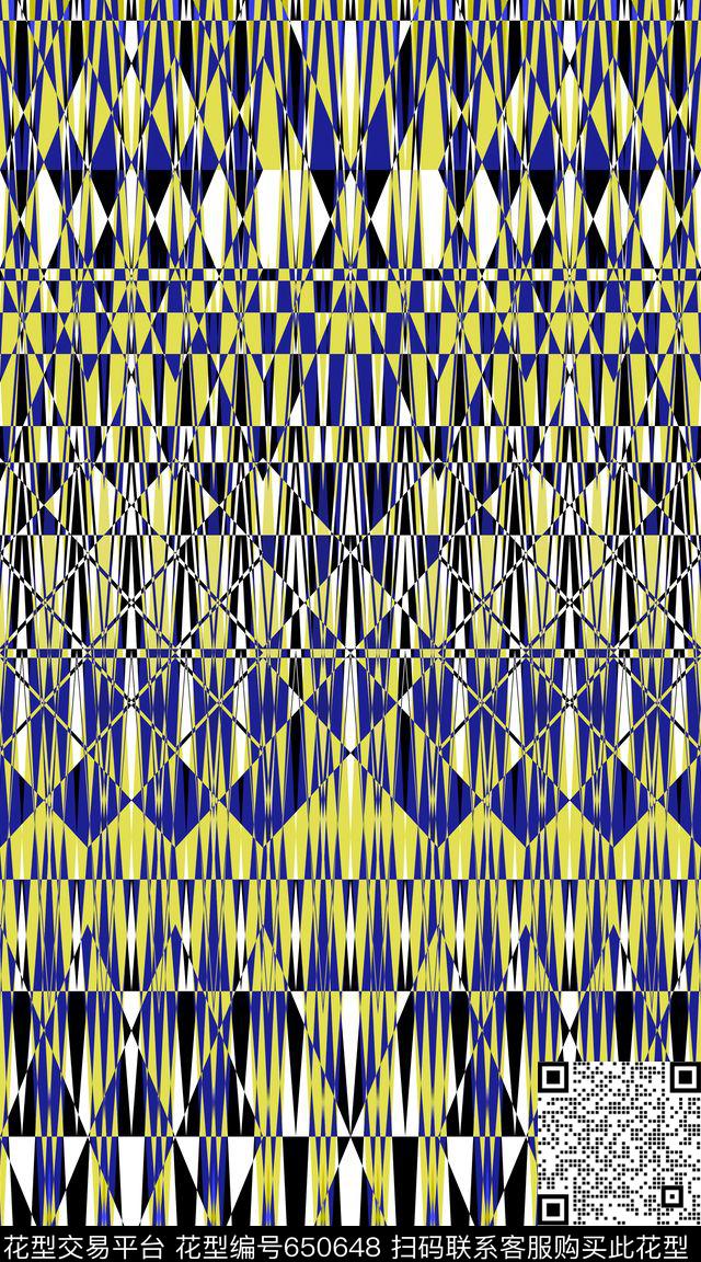 线条时尚创意传统印花华亿平台下载（图片编号: 650648） - 瓦栏（Walan）