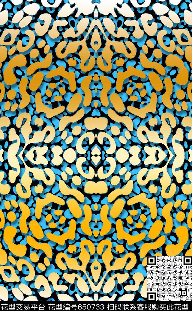 几何动物纹男装传统印花华亿平台下载（图片编号: 650733） - 瓦栏（Walan）
