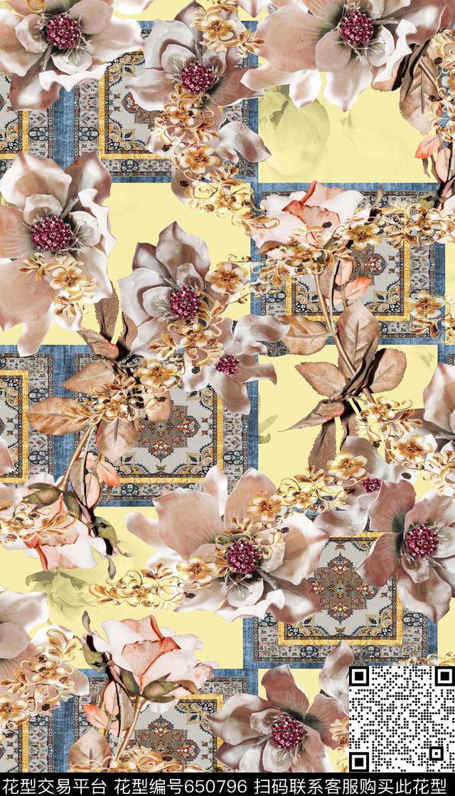 colorise迪拜花卉数码印花华亿平台下载（图片编号: 650796） - 瓦栏（Walan）