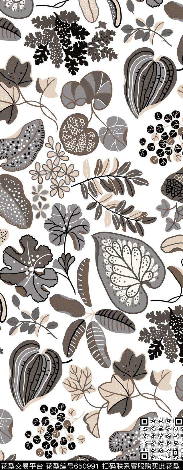 曼陀罗花朵花卉数码印花华亿平台下载（图片编号: 650991） - 瓦栏（Walan）