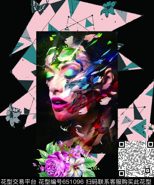 淑女大牌风莫妮卡-定位华亿平台数码印花华亿平台下载（图片编号: 651096） - 瓦栏（Walan）