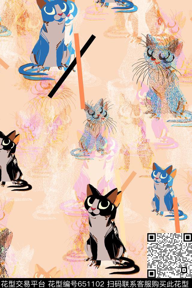 L.D~可爱L.D~动物L.D~卡通传统印花华亿平台下载（图片编号: 651102） - 瓦栏（Walan）