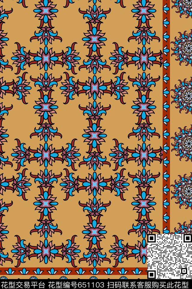 L.D~民族L.D~手绘传统印花华亿平台下载（图片编号: 651103） - 瓦栏（Walan）