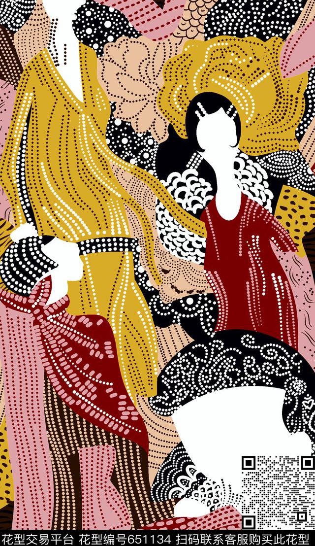 条纹大牌风南美传统印花华亿平台下载（图片编号: 651134） - 瓦栏（Walan）