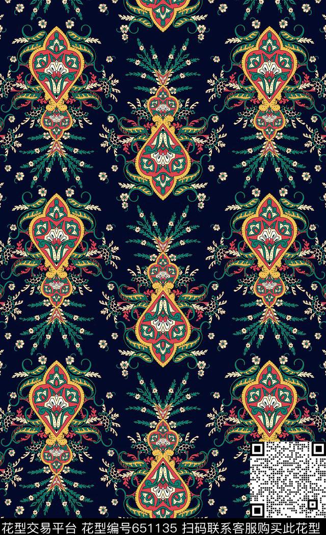 条纹大牌风南美传统印花华亿平台下载（图片编号: 651135） - 瓦栏（Walan）