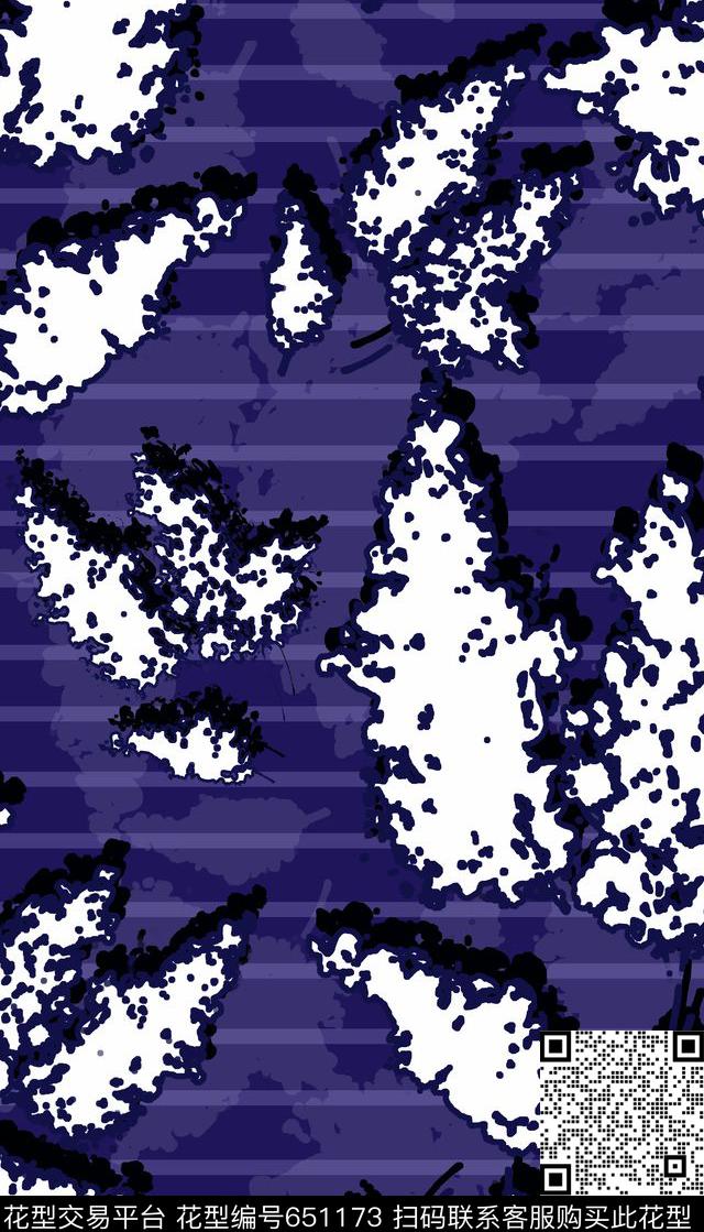 创意简约花卉剪影几何拼贴传统印花华亿平台下载（图片编号: 651173） - 瓦栏（Walan）