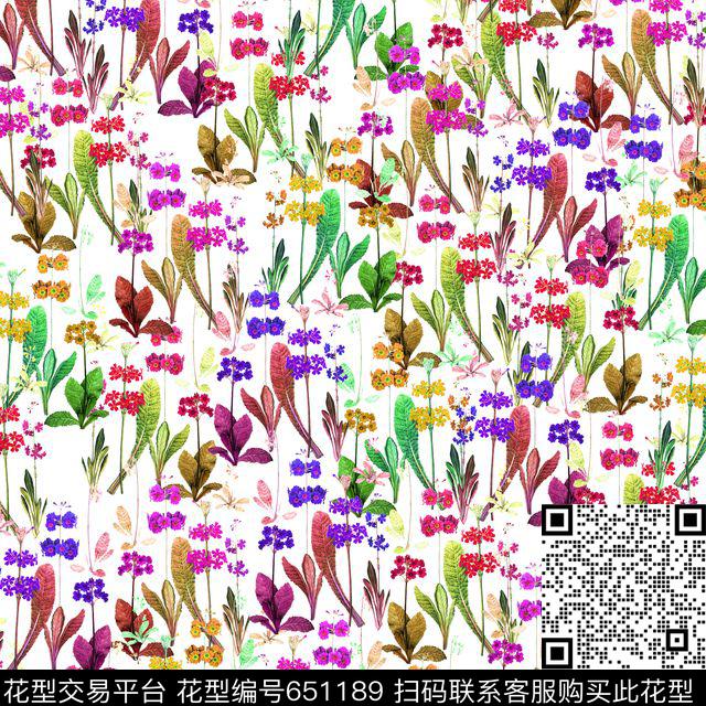 乱花小碎花花朵数码印花华亿平台下载（图片编号: 651189） - 瓦栏（Walan）