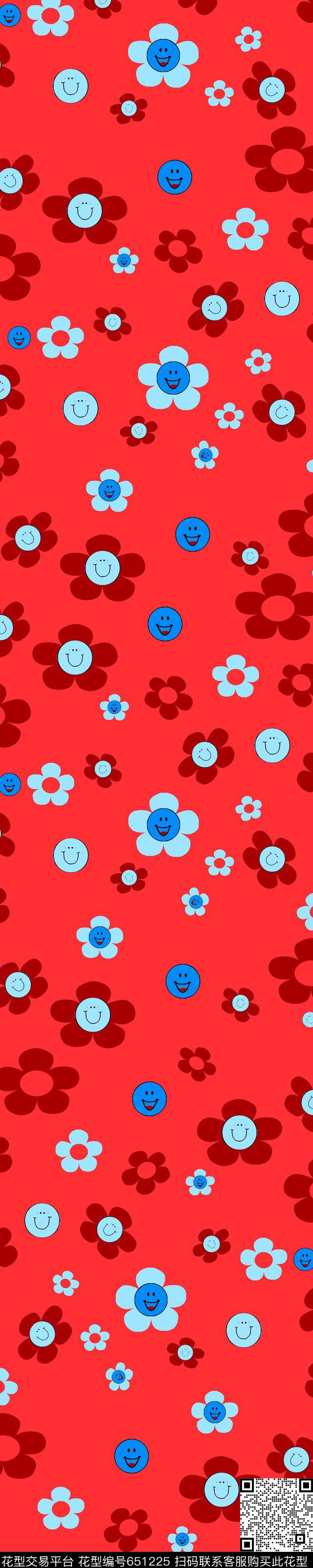 卡通小围巾传统印花华亿平台下载（图片编号: 651225） - 瓦栏（Walan）