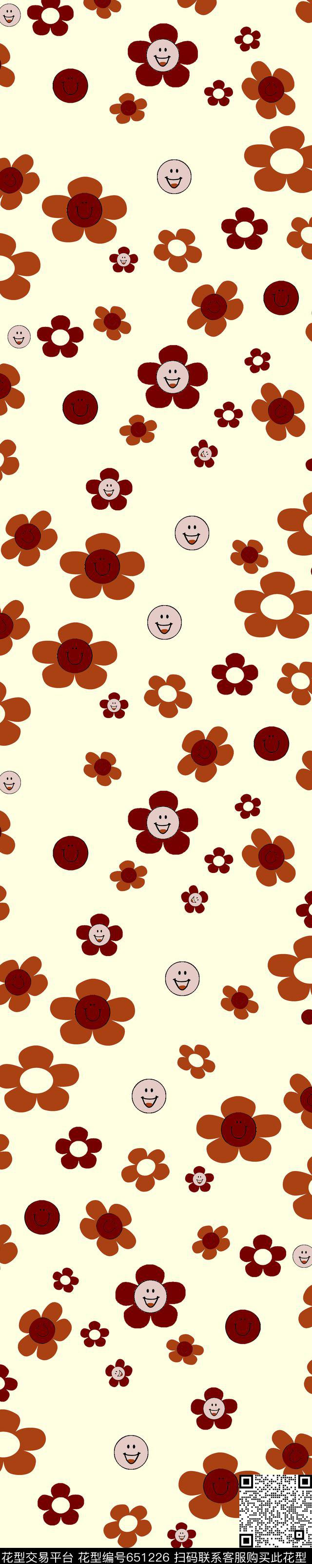 卡通小围巾传统印花华亿平台下载（图片编号: 651226） - 瓦栏（Walan）