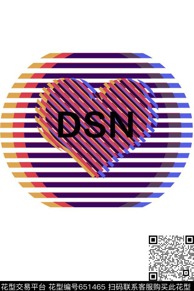 细条纹创意色块数码印花华亿平台下载（图片编号: 651465） - 瓦栏（Walan）