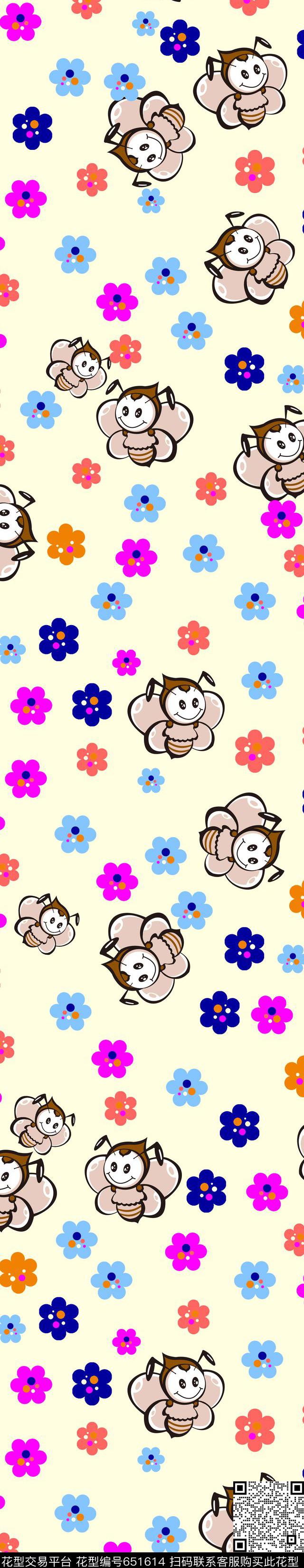 卡通小围巾传统印花华亿平台下载（图片编号: 651614） - 瓦栏（Walan）