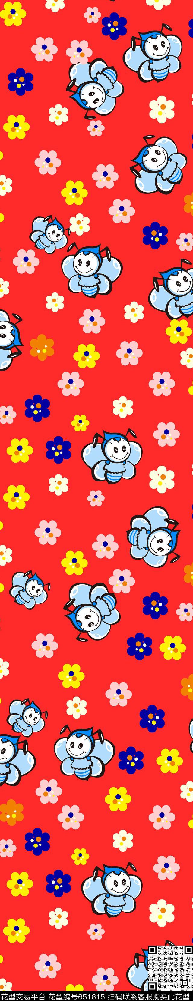 卡通小围巾传统印花华亿平台下载（图片编号: 651615） - 瓦栏（Walan）