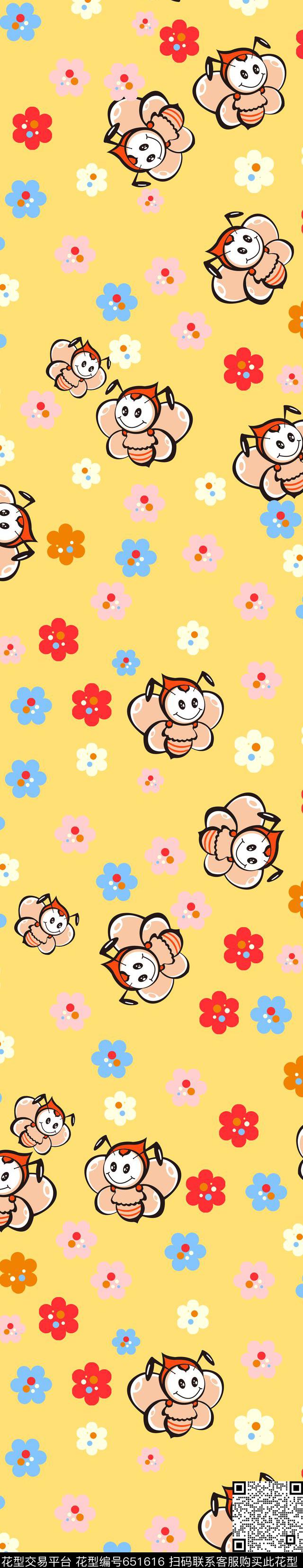 卡通小围巾传统印花华亿平台下载（图片编号: 651616） - 瓦栏（Walan）