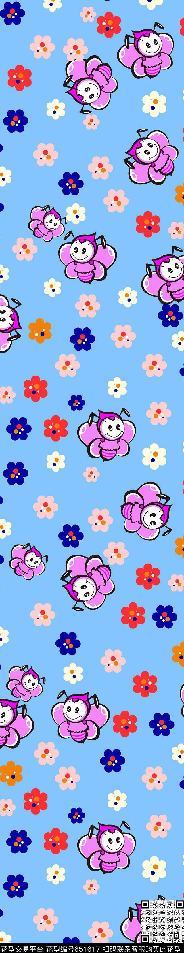 卡通小围巾传统印花华亿平台下载（图片编号: 651617） - 瓦栏（Walan）