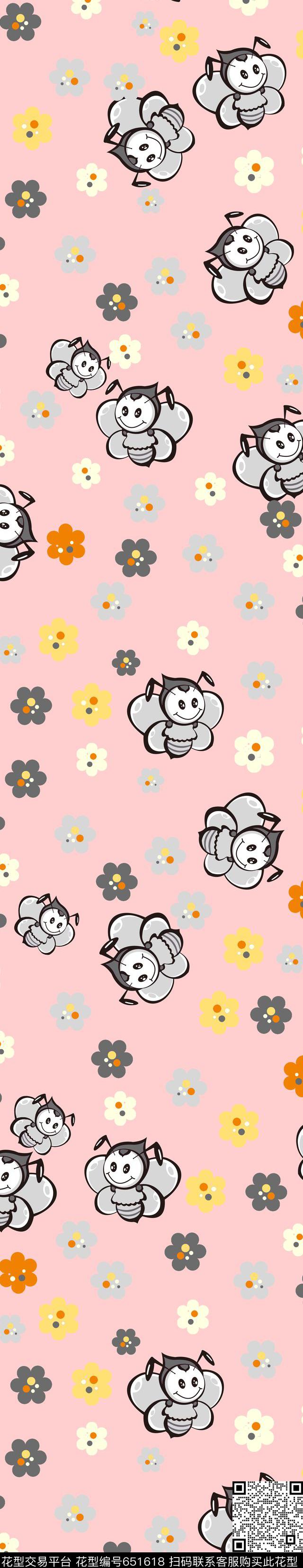 卡通小围巾传统印花华亿平台下载（图片编号: 651618） - 瓦栏（Walan）