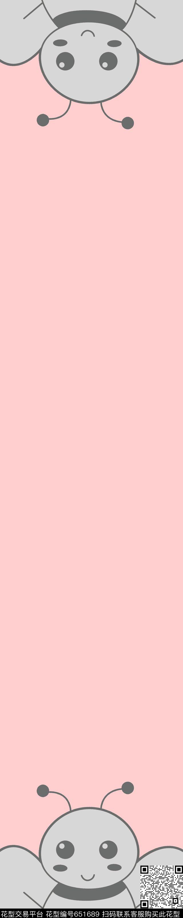 可爱的小蜜蜂哈哈数码印花华亿平台下载（图片编号: 651689） - 瓦栏（Walan）