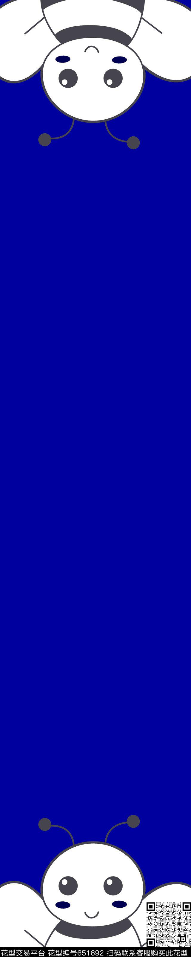 可爱的小蜜蜂哈哈数码印花华亿平台下载（图片编号: 651692） - 瓦栏（Walan）