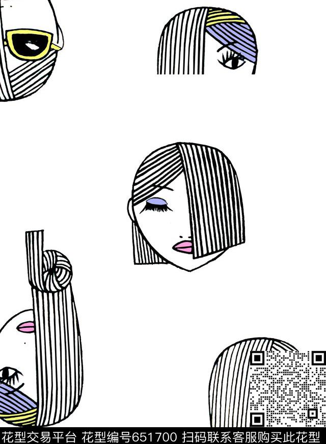 圆点线条波点系列传统印花华亿平台下载（图片编号: 651700） - 瓦栏（Walan）