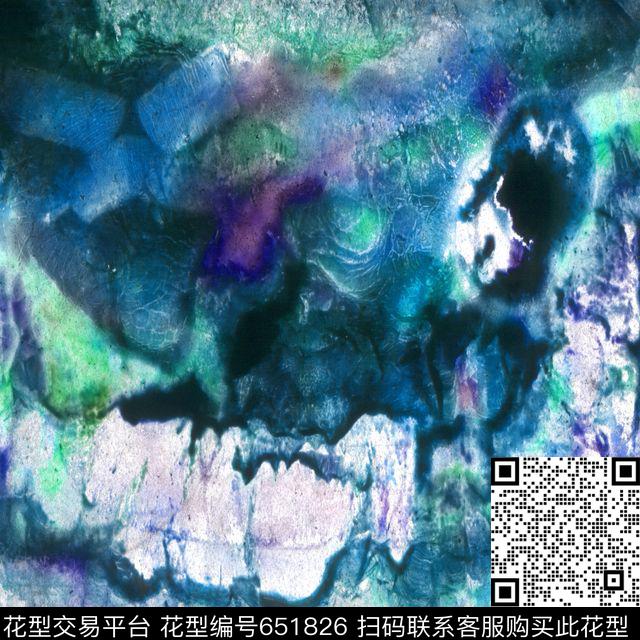 抽象前卫另类数码印花华亿平台下载（图片编号: 651826） - 瓦栏（Walan）