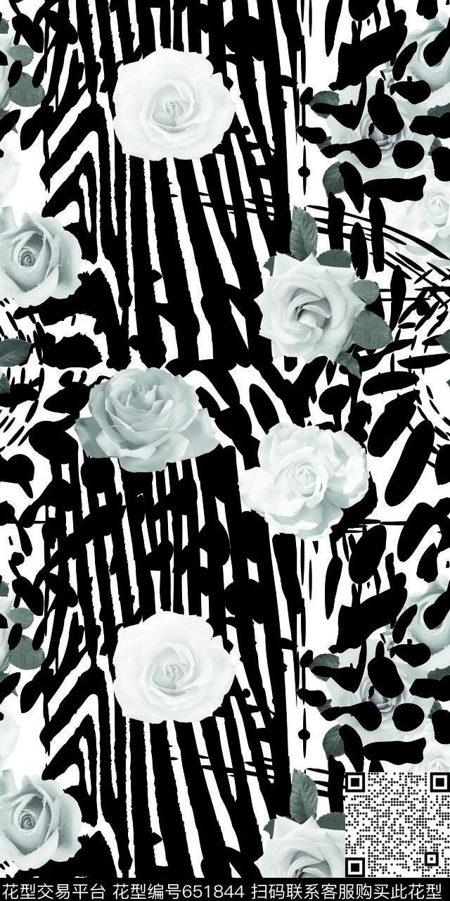 blackwhiteanimal数码印花华亿平台下载（图片编号: 651844） - 瓦栏（Walan）