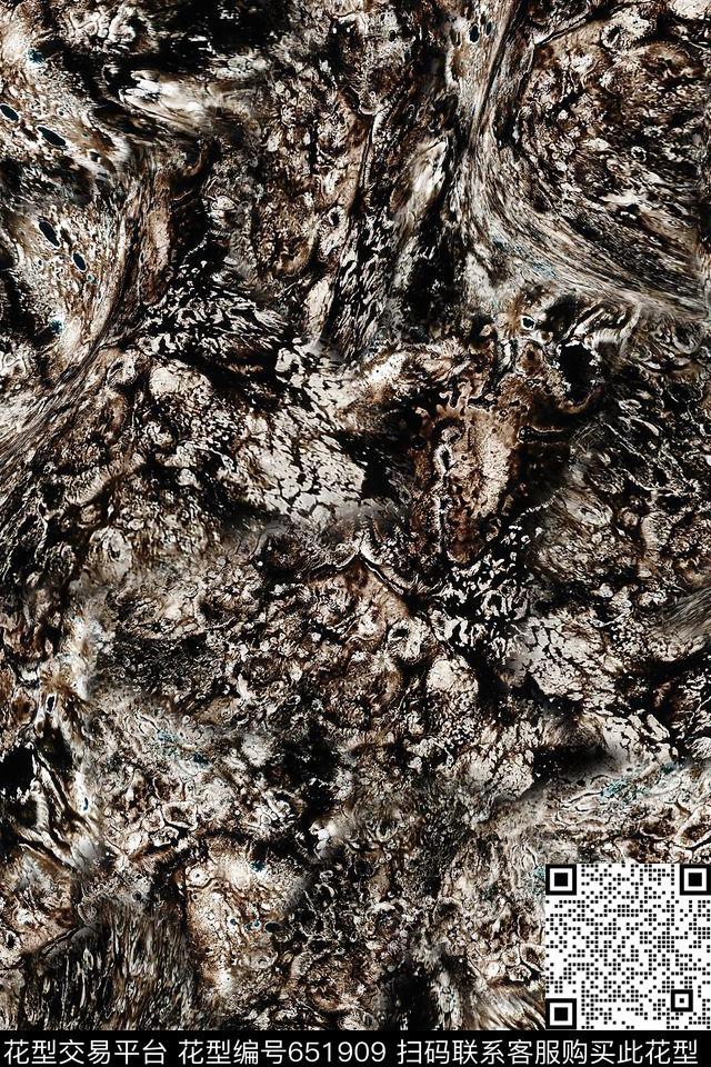 男装抽象数码印花华亿平台下载（图片编号: 651909） - 瓦栏（Walan）