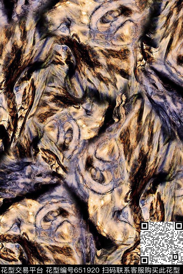 抽象泳装肌理数码印花华亿平台下载（图片编号: 651920） - 瓦栏（Walan）