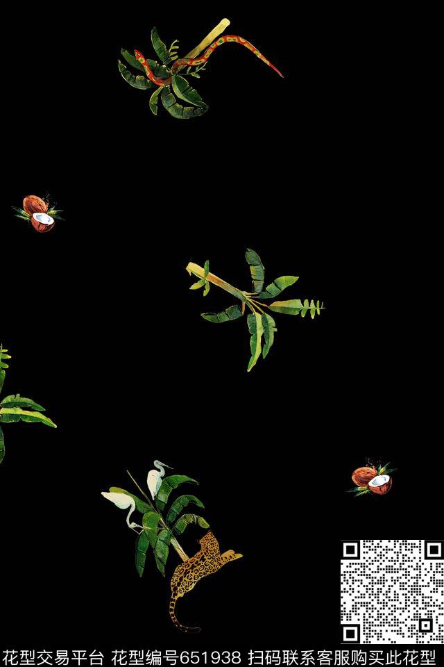 商务休闲休闲动物数码印花华亿平台下载（图片编号: 651938） - 瓦栏（Walan）