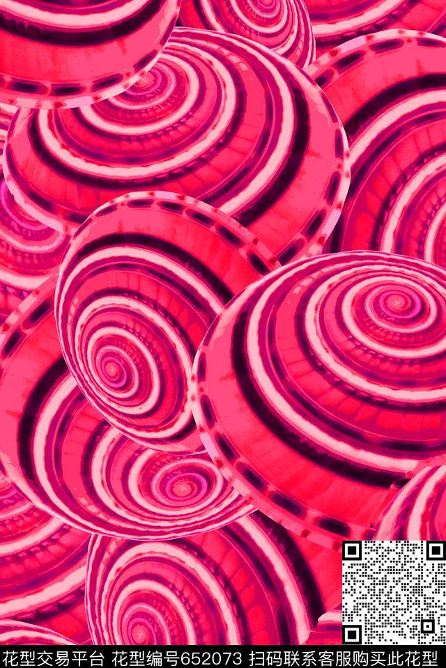 抽象热带华亿平台海螺数码印花华亿平台下载（图片编号: 652073） - 瓦栏（Walan）