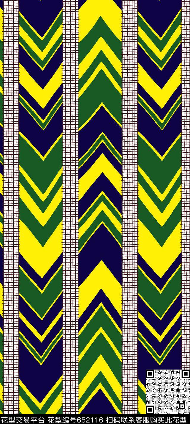 不规则波浪条纹传统印花华亿平台下载（图片编号: 652116） - 瓦栏（Walan）