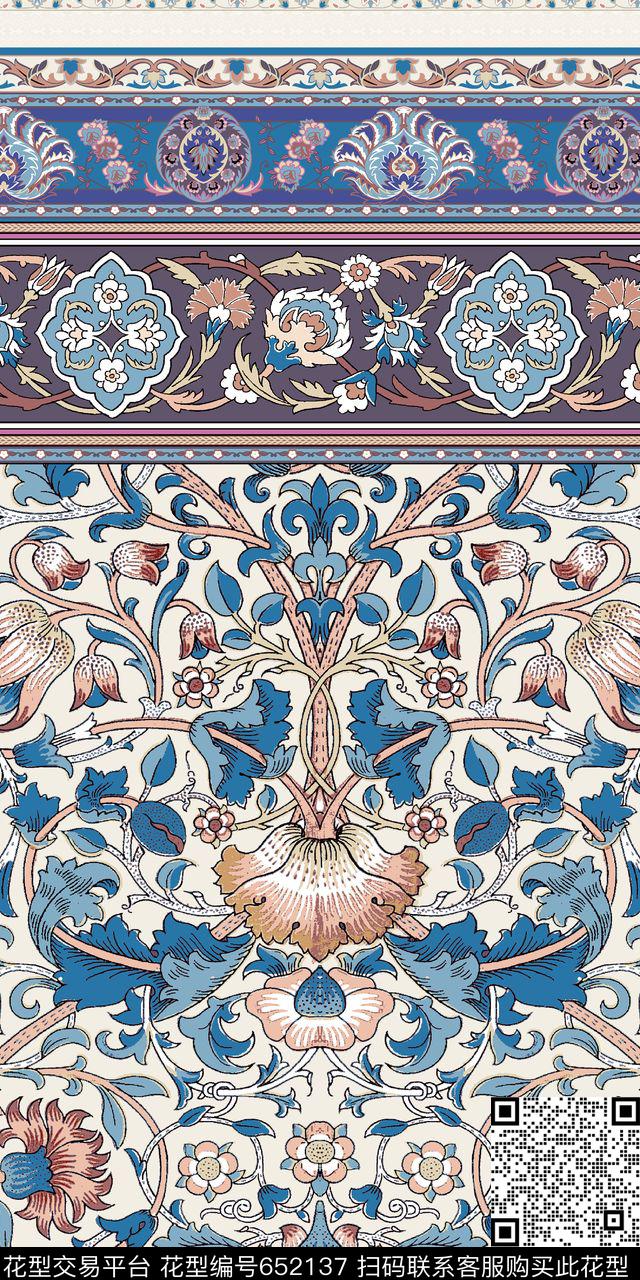 纹样民族风传统印花华亿平台下载（图片编号: 652137） - 瓦栏（Walan）