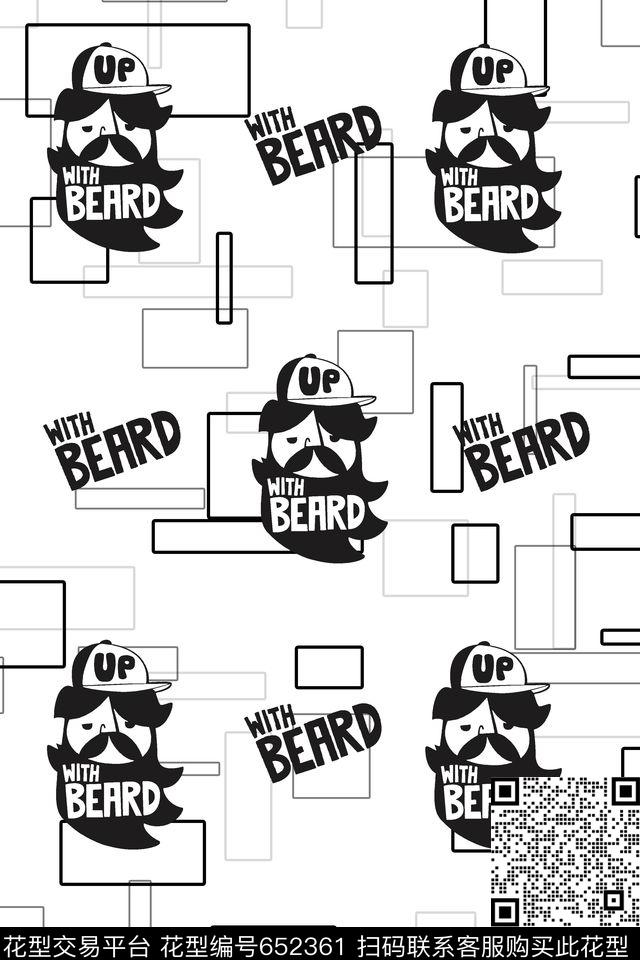 趣味人物几何传统印花华亿平台下载（图片编号: 652361） - 瓦栏（Walan）