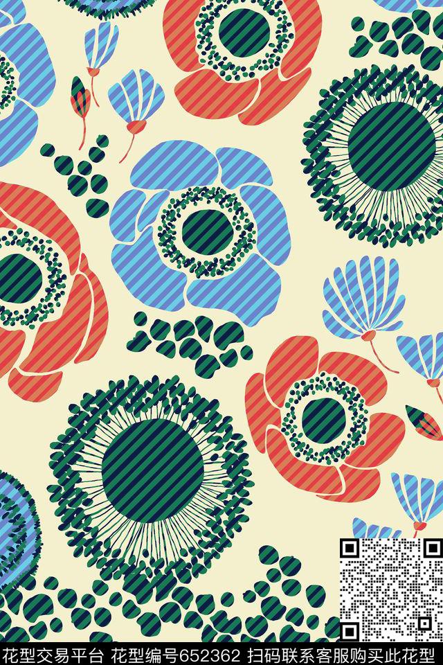 L.D~几何格子条纹L.D~花卉L.D~手绘传统印花华亿平台下载（图片编号: 652362） - 瓦栏（Walan）