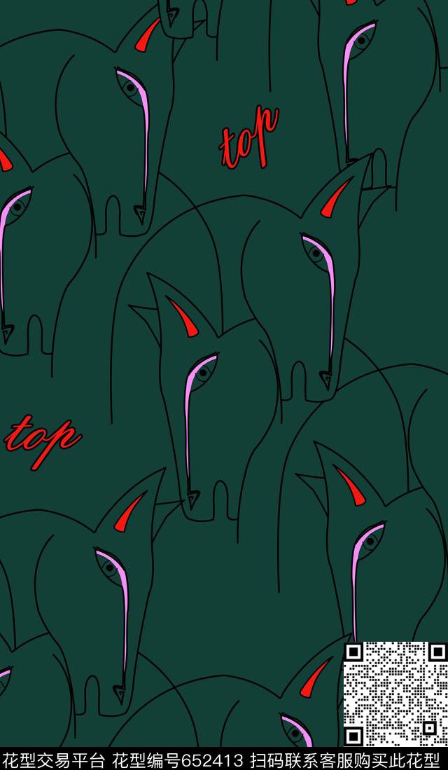 L.D~线条L.D~卡通L.D~趣味传统印花华亿平台下载（图片编号: 652413） - 瓦栏（Walan）