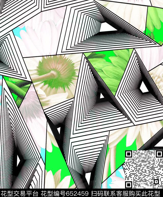 花卉泳装春夏数码印花华亿平台下载（图片编号: 652459） - 瓦栏（Walan）