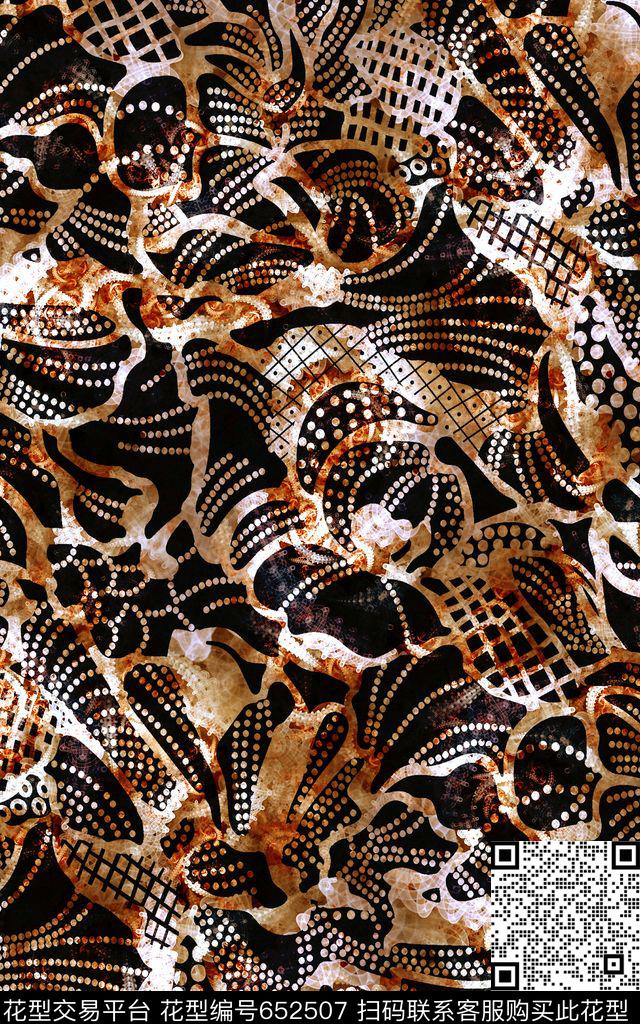 笔刷纹理条纹数码印花华亿平台下载（图片编号: 652507） - 瓦栏（Walan）