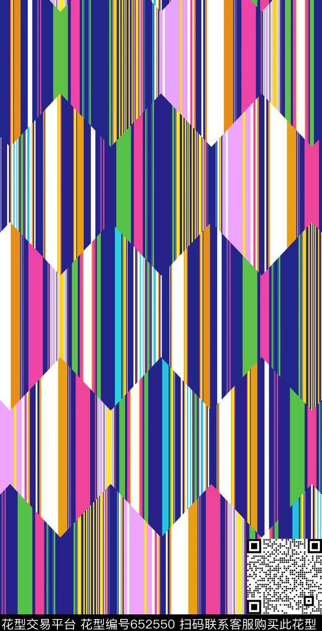 几何条纹菱形传统印花华亿平台下载（图片编号: 652550） - 瓦栏（Walan）