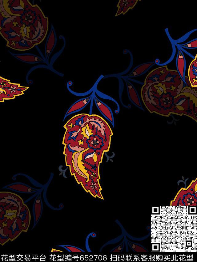 佩斯利男装数码印花华亿平台下载（图片编号: 652706） - 瓦栏（Walan）