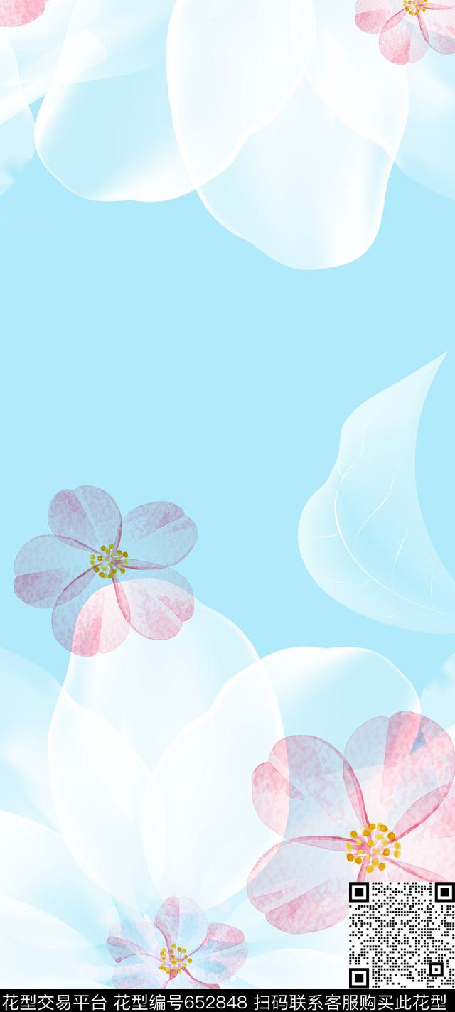 花卉丝巾沙滩巾数码印花华亿平台下载（图片编号: 652848） - 瓦栏（Walan）