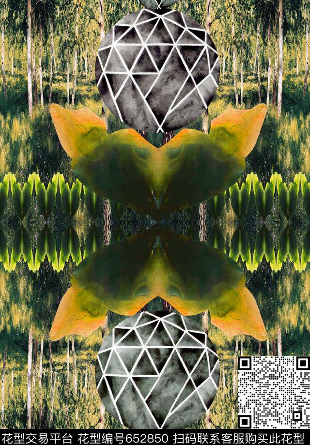 螺旋纹样传统纹样数码印花华亿平台下载（图片编号: 652850） - 瓦栏（Walan）