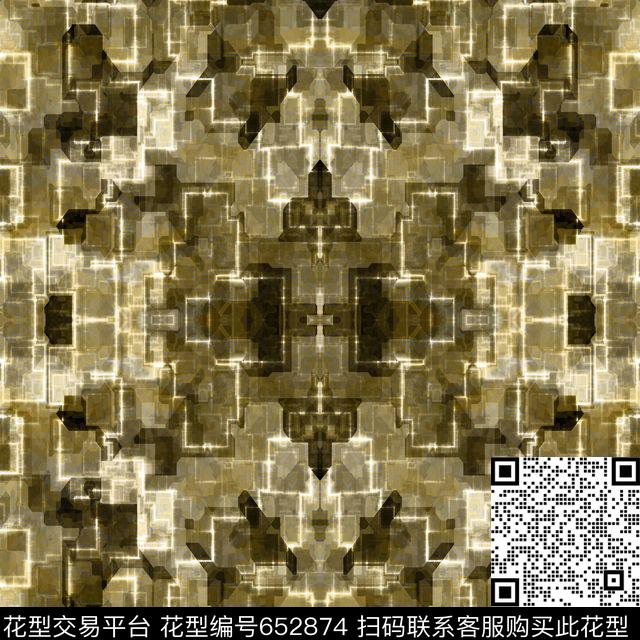 千鸟格螺旋G字母数码印花华亿平台下载（图片编号: 652874） - 瓦栏（Walan）