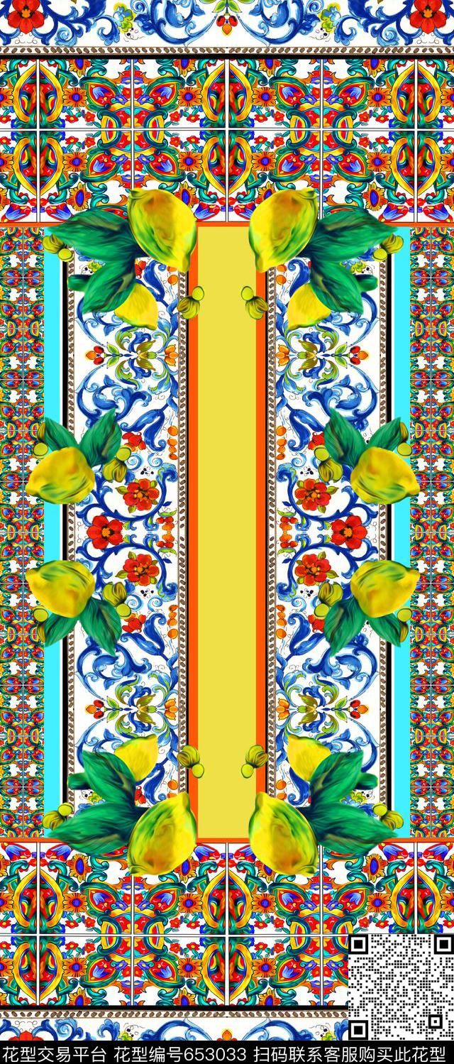 条纹大牌风南美传统印花华亿平台下载（图片编号: 653033） - 瓦栏（Walan）