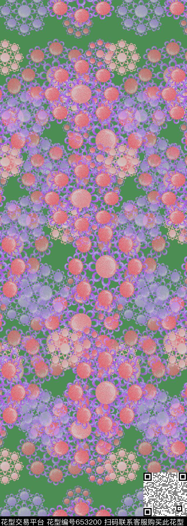 丝巾围巾秀场几何图案几何构成数码印花华亿平台下载（图片编号: 653200） - 瓦栏（Walan）