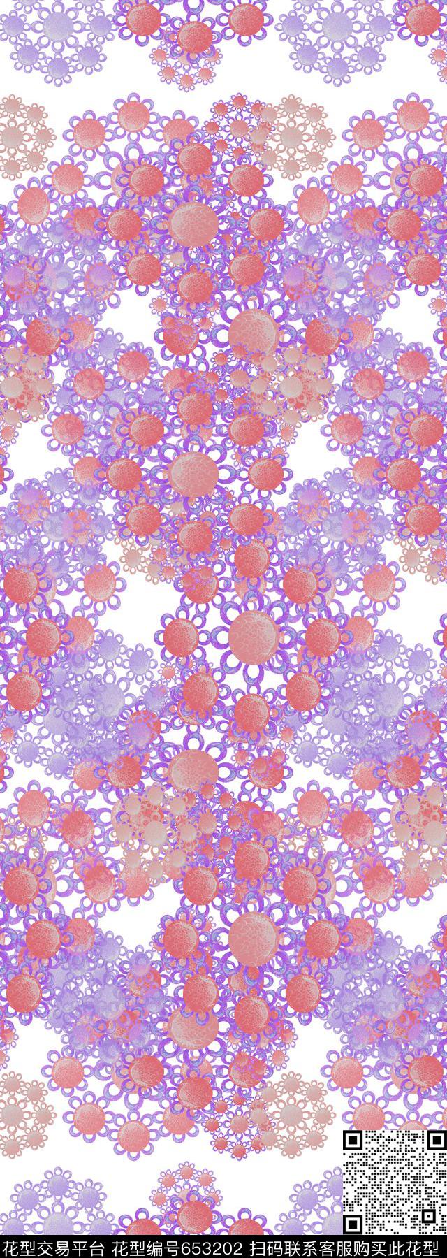 丝巾围巾秀场几何图案几何构成数码印花华亿平台下载（图片编号: 653202） - 瓦栏（Walan）