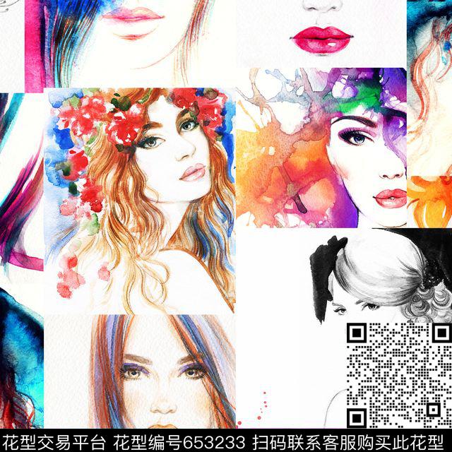 休闲风此华亿平台为1/2跳接花卉数码印花华亿平台下载（图片编号: 653233） - 瓦栏（Walan）