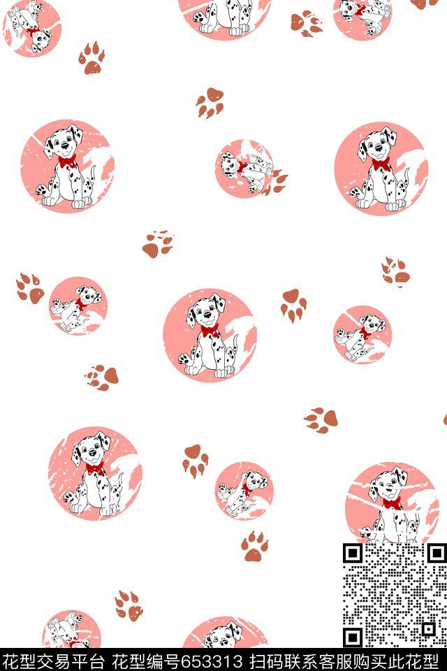 婴童卡通狗传统印花华亿平台下载（图片编号: 653313） - 瓦栏（Walan）