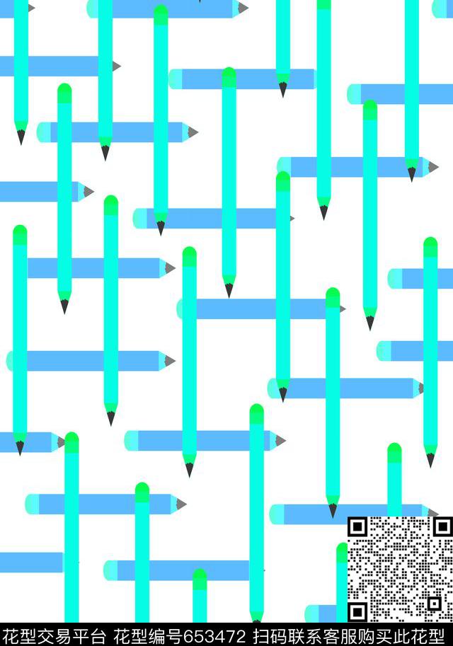 铅笔手绘风格简约传统印花华亿平台下载（图片编号: 653472） - 瓦栏（Walan）